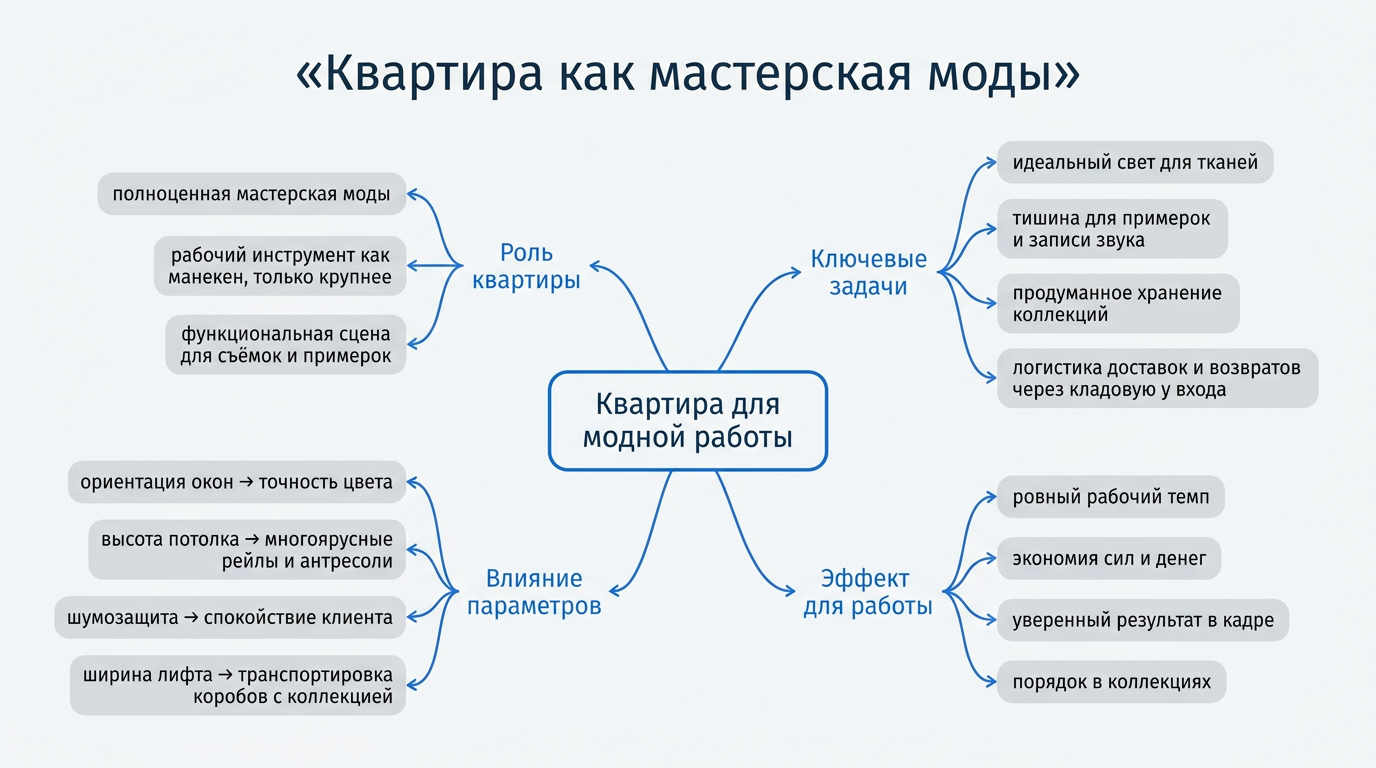 Квартира как мастерская моды