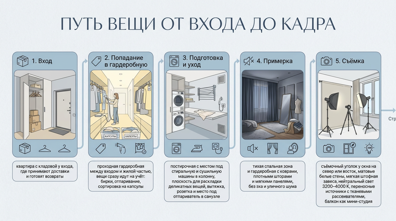 Путь вещи от входа до кадра